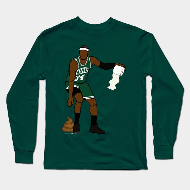 Paul Pierce 'The Poop' - NBA Boston Celtics Long Sleeve T-Shirt by xavierjfong